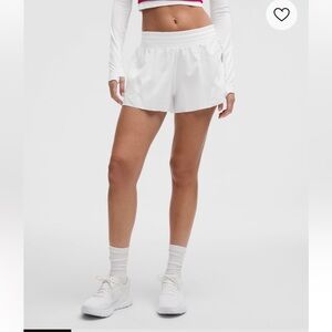lululemon athletica Shake It Out High-Rise Running Short 2.5" XS white